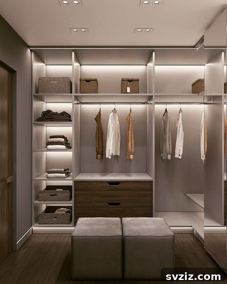 Unlock Your Closet's Potential: 23 Smart Shelving Ideas 6 Backlit Shelves