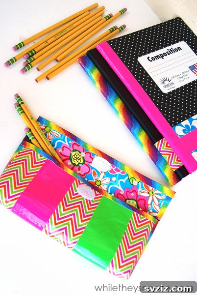 No-Sew Duct Tape Pencil Case for Back to School