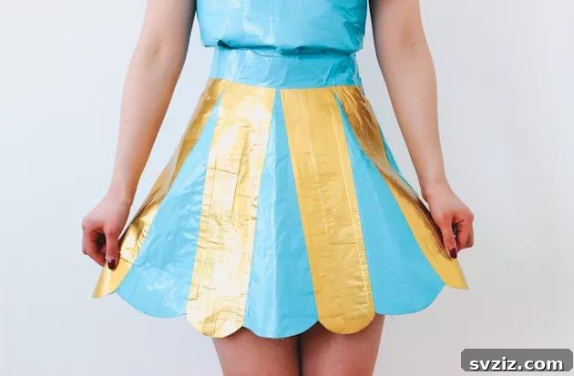 Creative DIY Duct Tape Dress