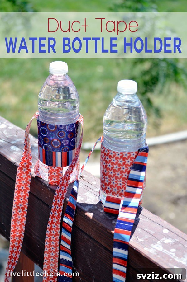 Convenient Duct Tape Water Bottle Holder