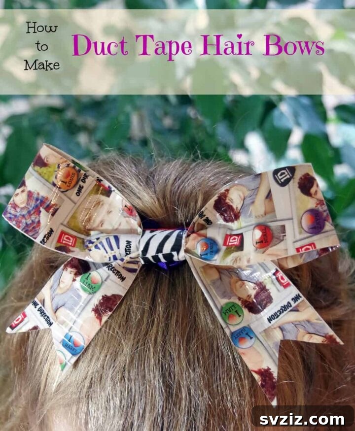 Stylish Duct Tape Hair Bows for Kids
