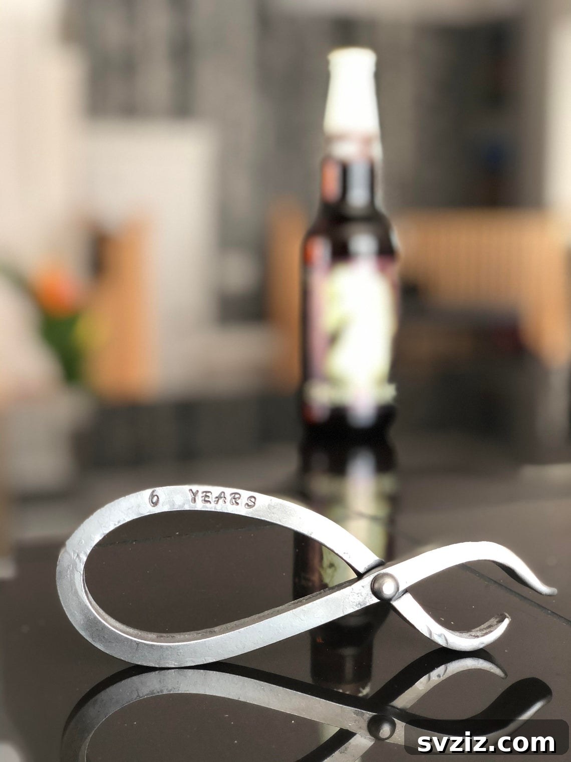 41 Creative Anniversary Ideas He'll Love 40 Iron-forged anniversary bottle opener, traditional 6th anniversary gift, rustic kitchen decor