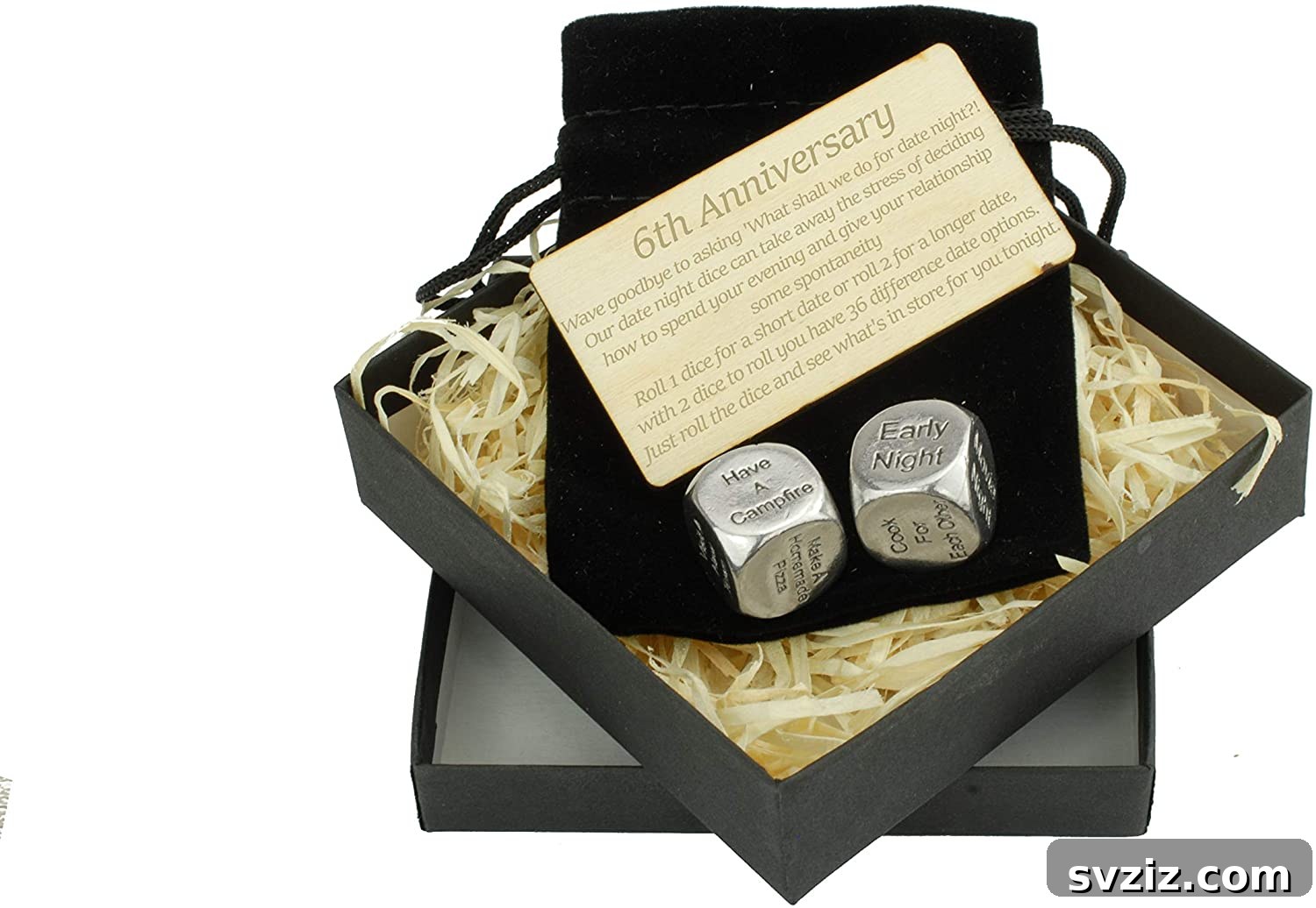 41 Creative Anniversary Ideas He'll Love 41 Iron date night dice, creative 6th anniversary gift, spontaneous activity ideas for couples