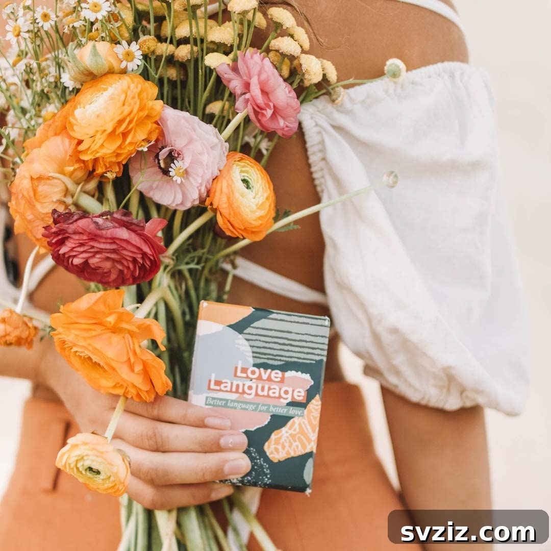41 Creative Anniversary Ideas He'll Love 6 The Love Language Card Game, relationship building game for couples, anniversary gift for deeper connection