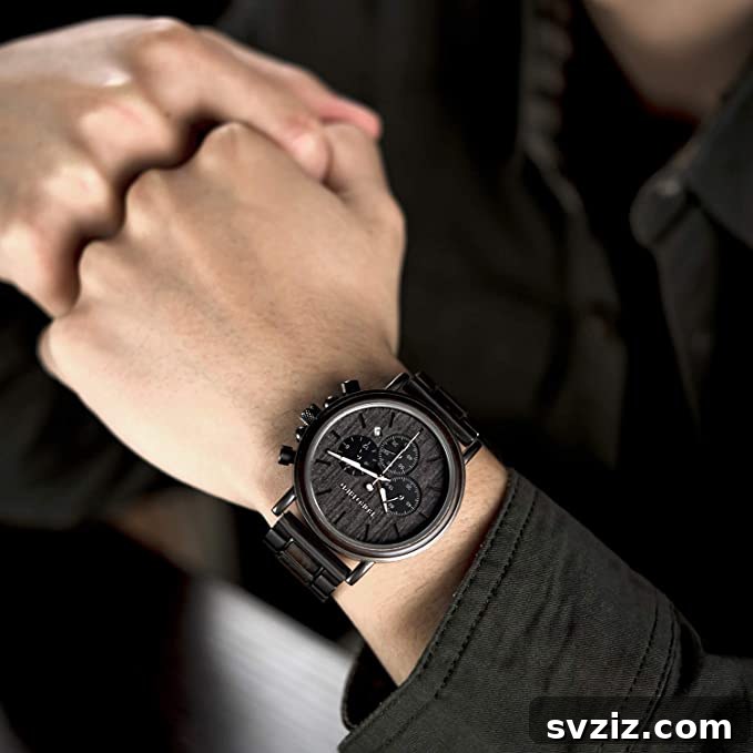 41 Creative Anniversary Ideas He'll Love 8 Elegant engraved wooden watch, personalized timepiece for anniversary, unique husband gift