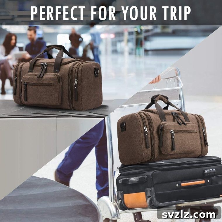 canvas weekender bag