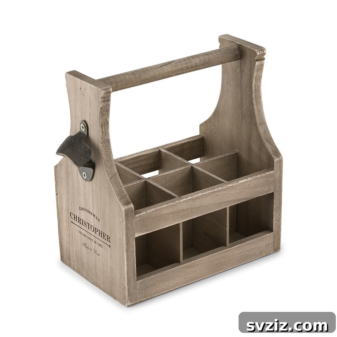 personalized beer caddy