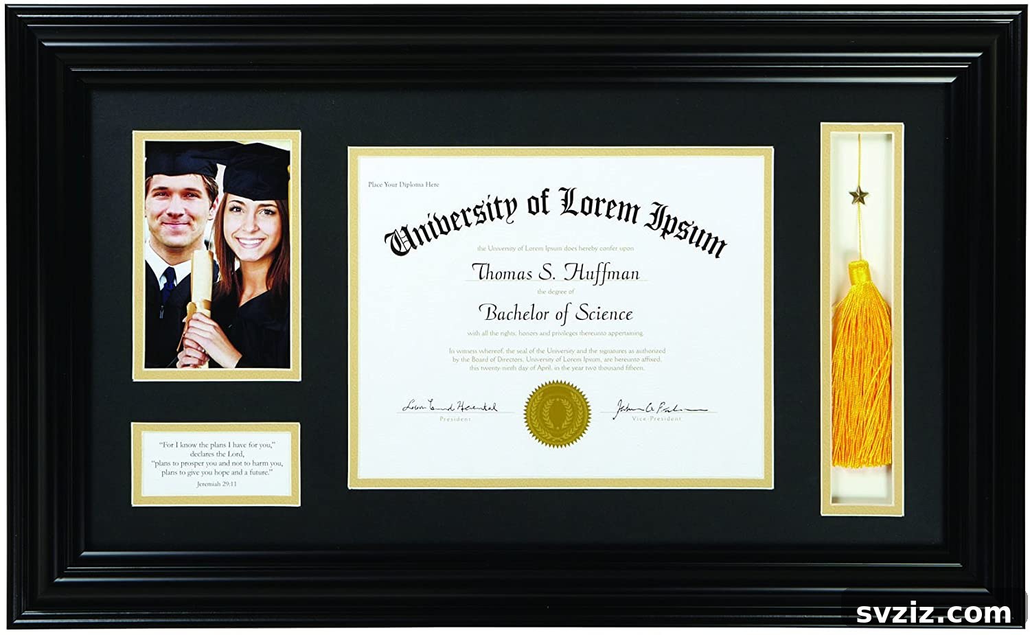 diploma and tassel picture frame
