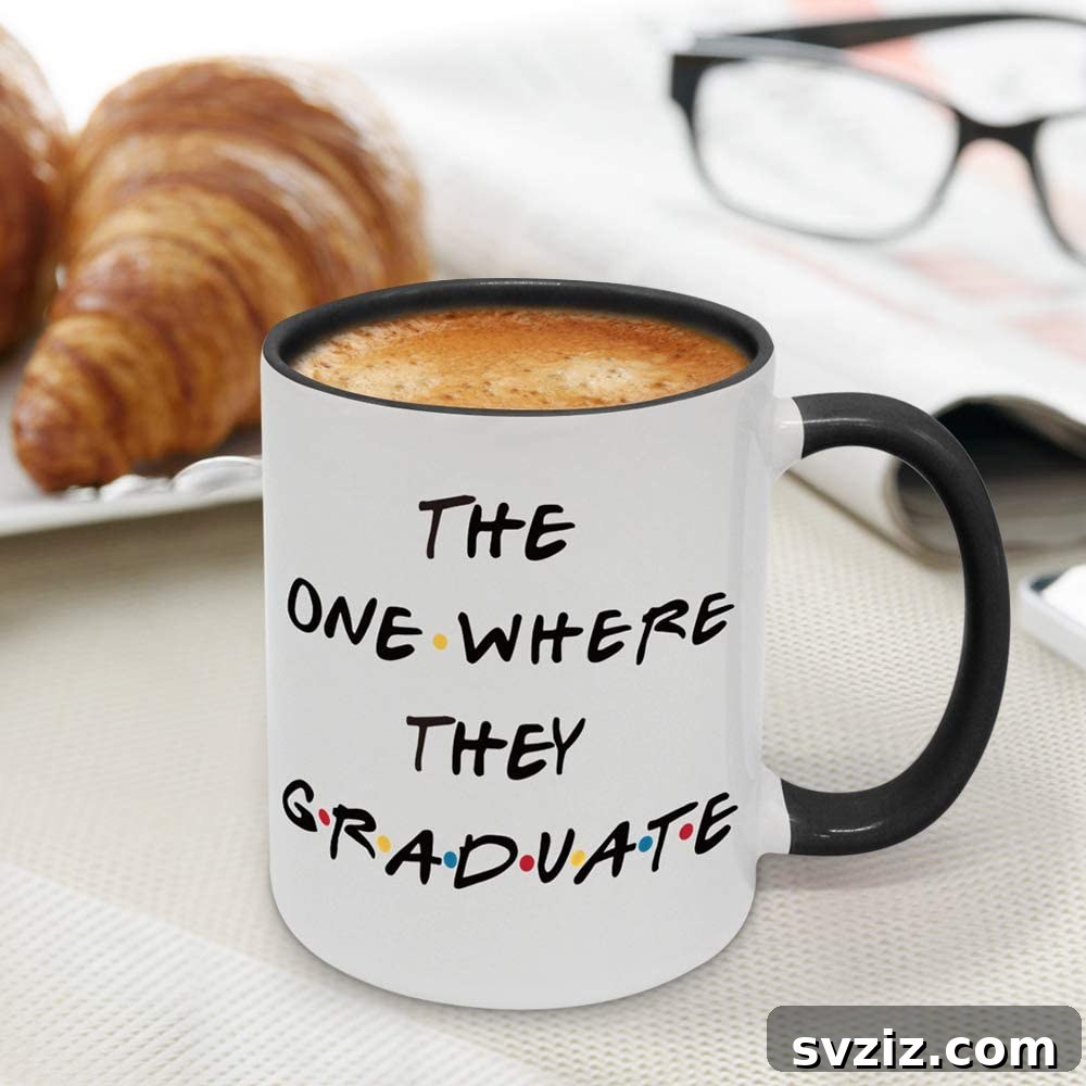 the one where they graduate mug