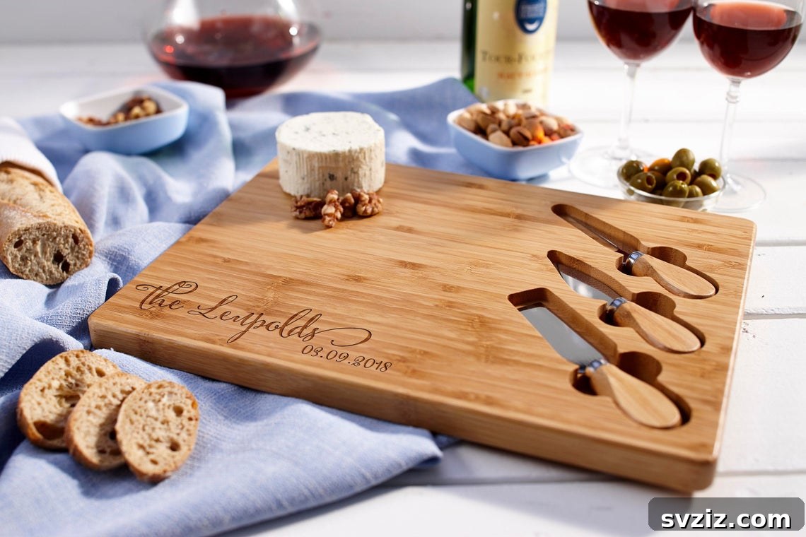 27 Brilliant Wedding Gift Ideas for Newlyweds 5 custom cheese board