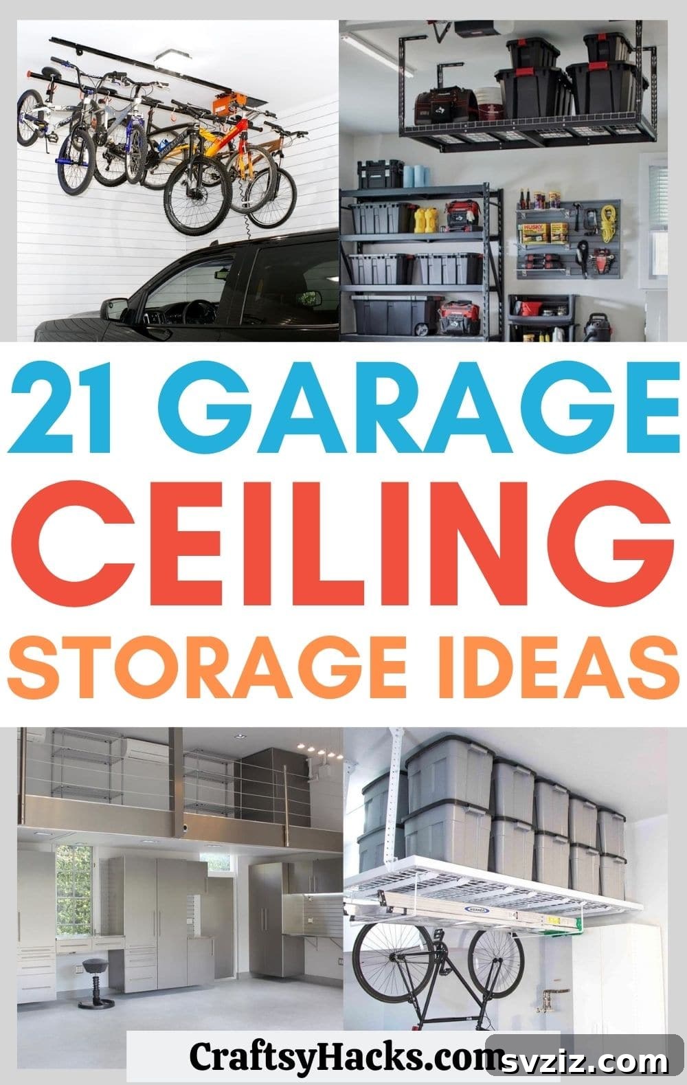 21 Genius Garage Ceiling Storage Ideas for Ultimate Space Saving 2 Creative garage ceiling storage ideas for optimal organization