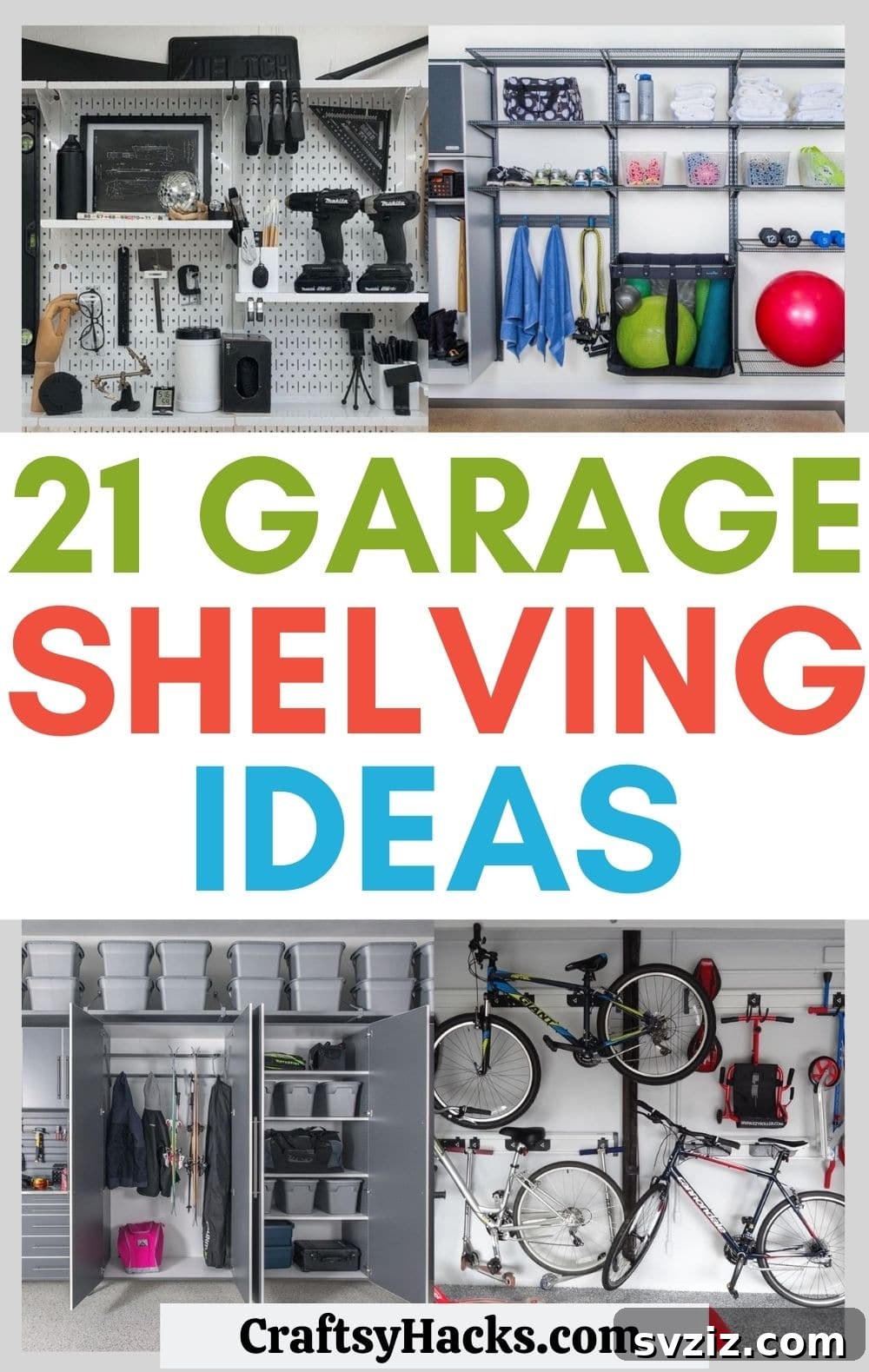 Transform Your Garage: 21 Clever Shelving Solutions 2 garage shelving ideas