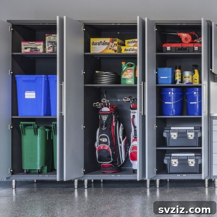 Transform Your Garage: 21 Clever Shelving Solutions 15 garage cabinet lockers
