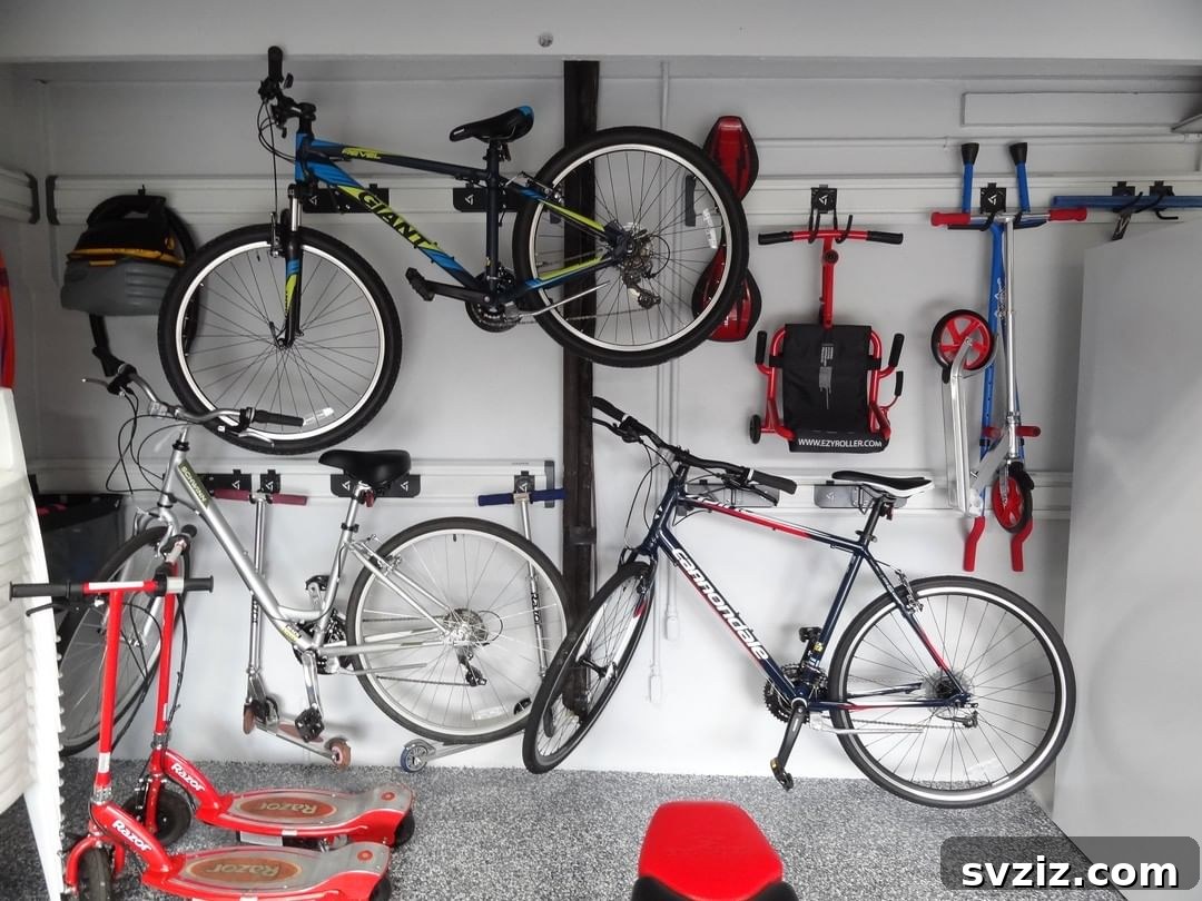 Transform Your Garage: 21 Clever Shelving Solutions 19 wall mounted bikes