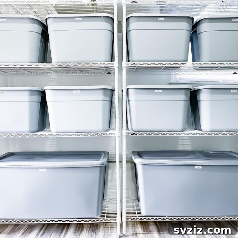Transform Your Garage: 21 Clever Shelving Solutions 20 stacking wire shelves