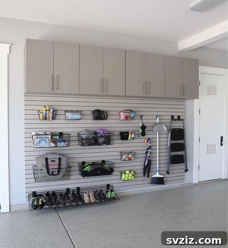 Transform Your Garage: 21 Clever Shelving Solutions 6 storage with baskets