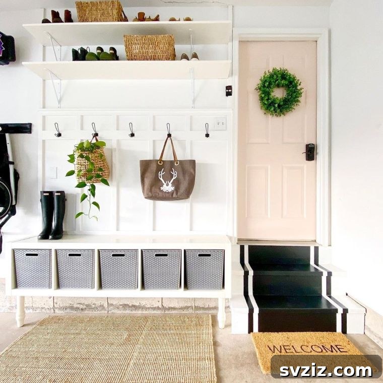 Transform Your Garage: 21 Clever Shelving Solutions 10 garage mudroom