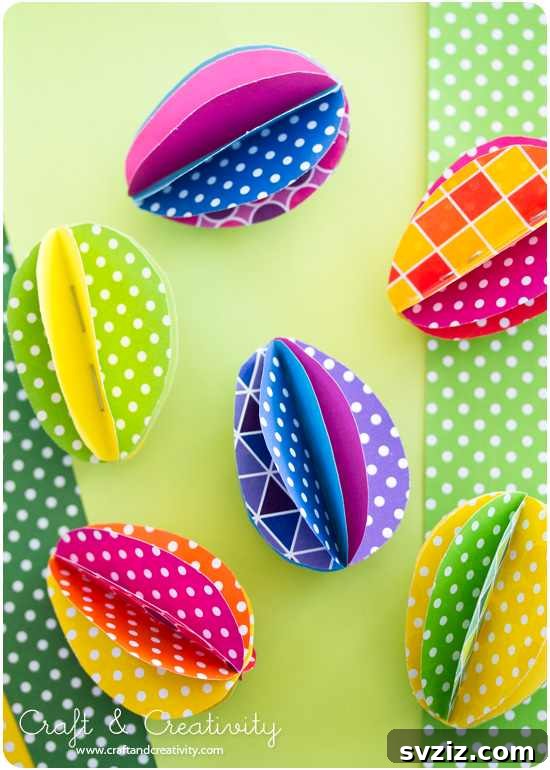 25 Egg-cellent Easter Crafts for Kids 21 Paper Eggs