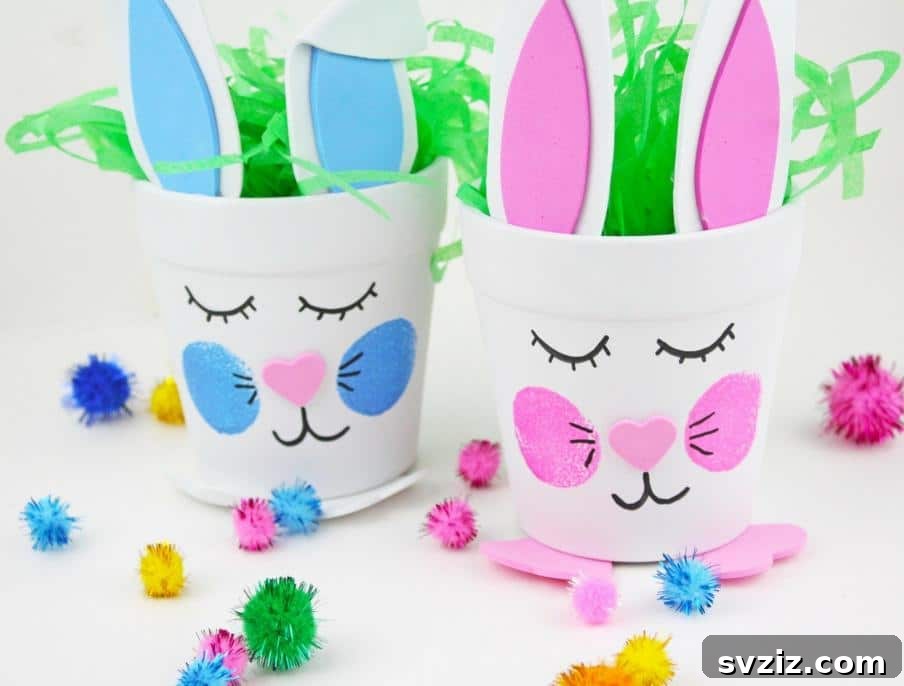 25 Egg-cellent Easter Crafts for Kids 25 Bunny Pots
