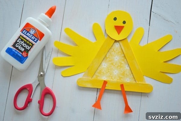 25 Egg-cellent Easter Crafts for Kids 5 Crafty Popsicle Stick Baby Chick