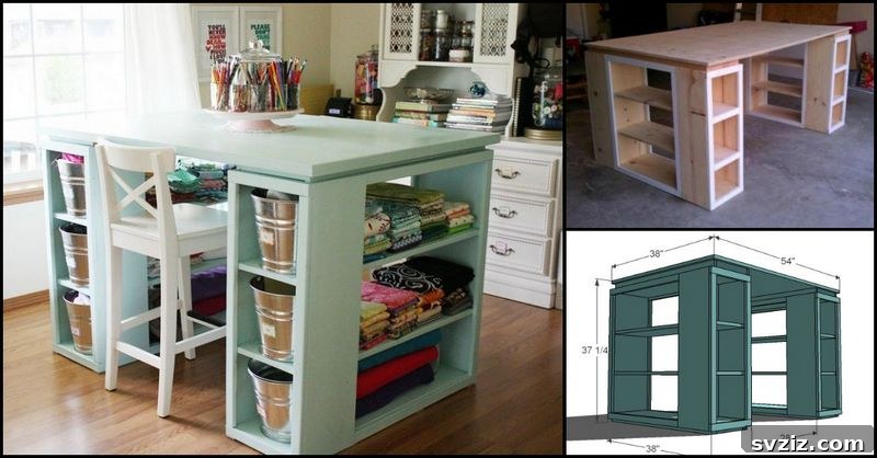 Inspiring DIY Craft Desk Designs for Your Ideal Studio 17 solid wood green desk