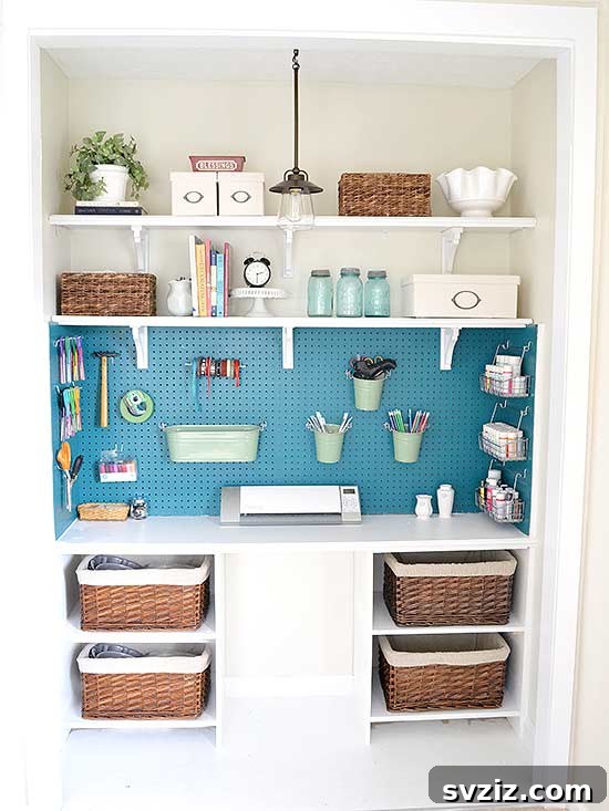 Inspiring DIY Craft Desk Designs for Your Ideal Studio 20 in closet desk