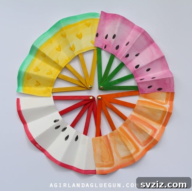DIY Fruit Fans