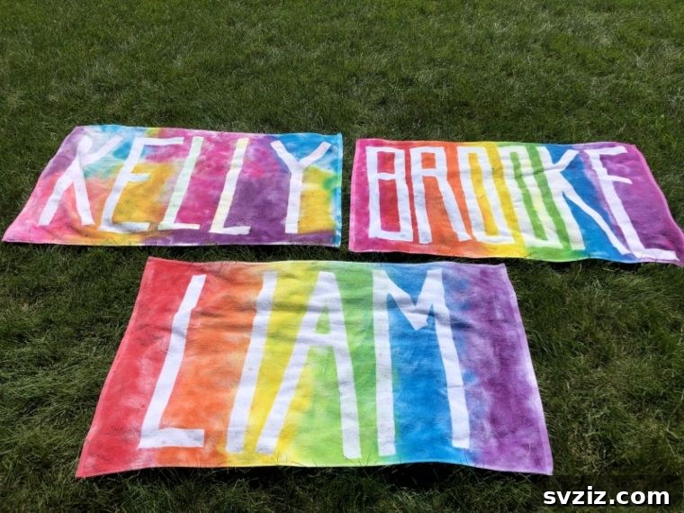 Tie and Dye Beach Towels