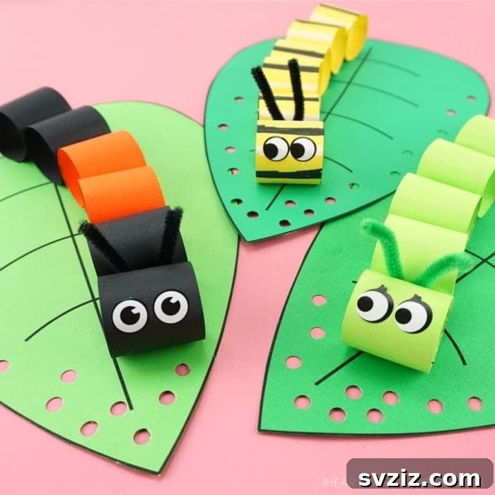 Curly Caterpillar Craft