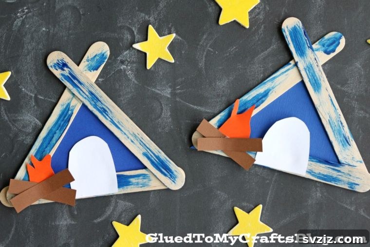 Popsicle Stick Tent