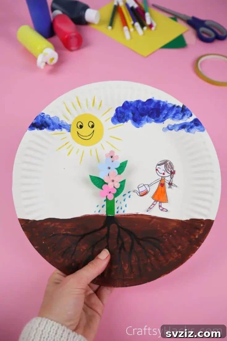 Paper Plate Flower Craft