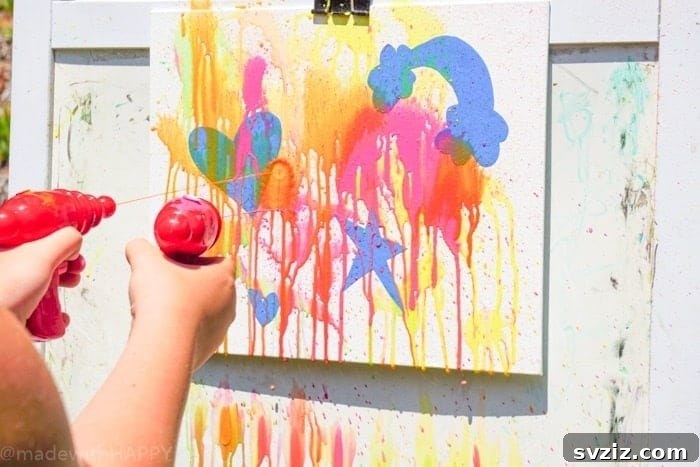 Water Gun Painting