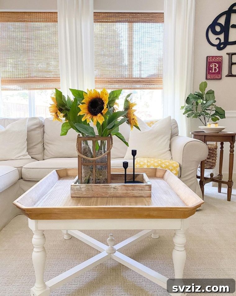 sunflower table decor