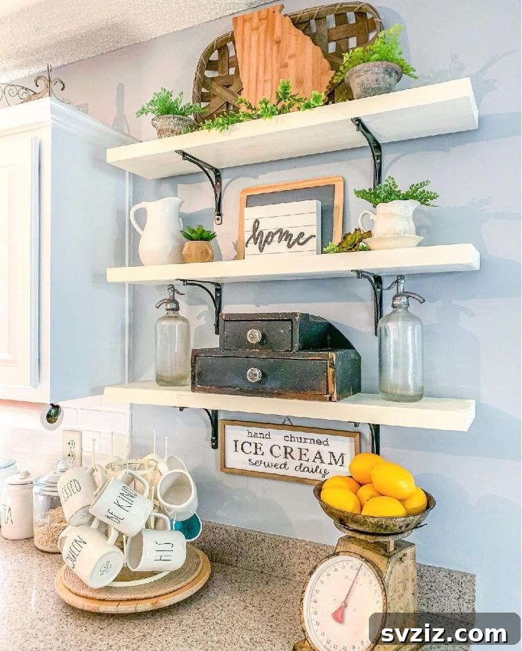 Vintage Shelf Decor