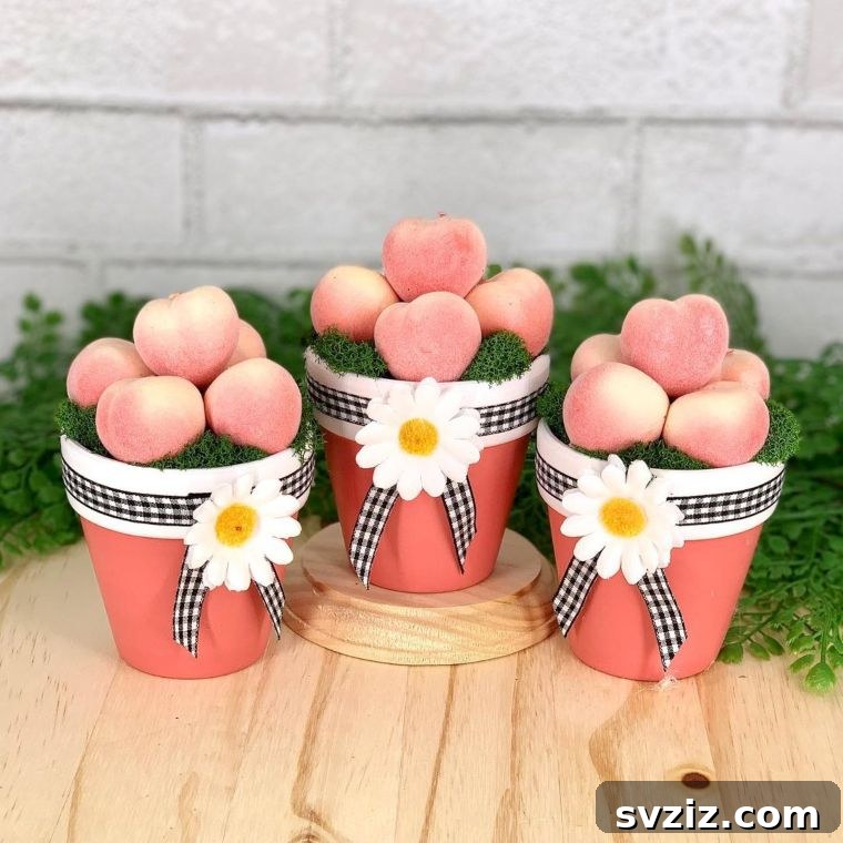 Pretty in Peach Pots