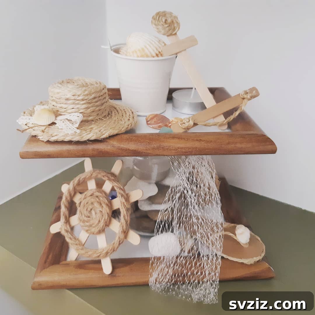 Island getaway on a stand