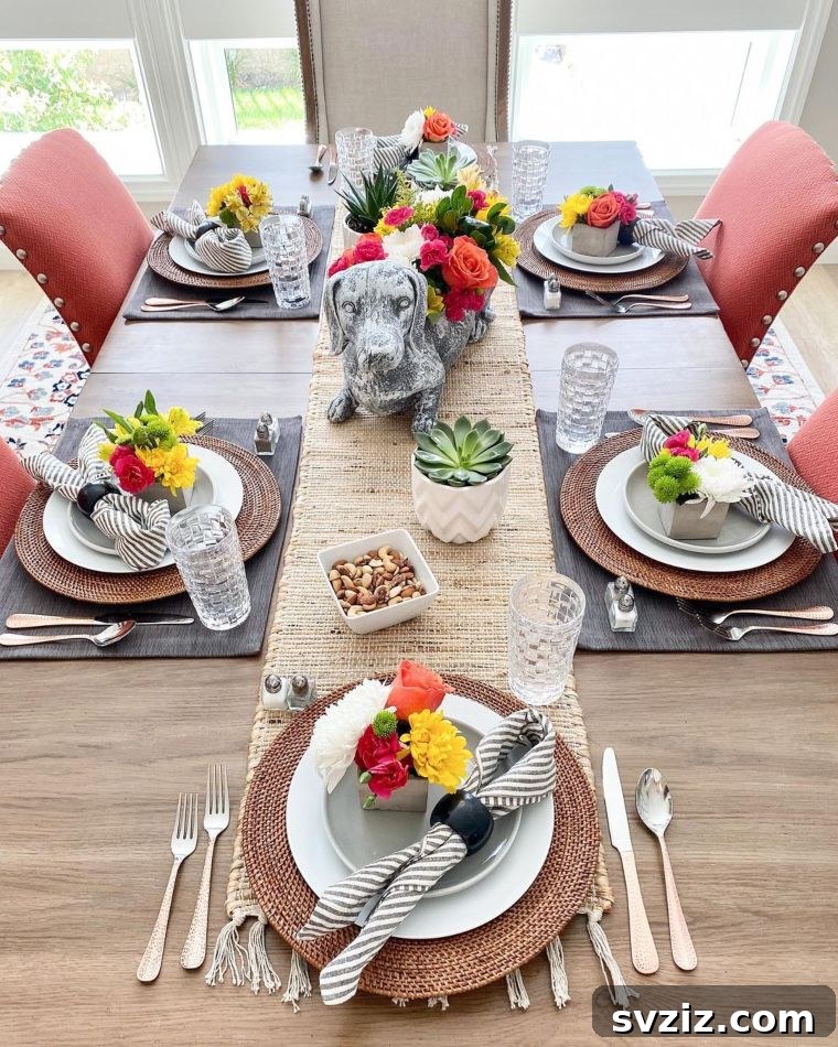 floral table decor