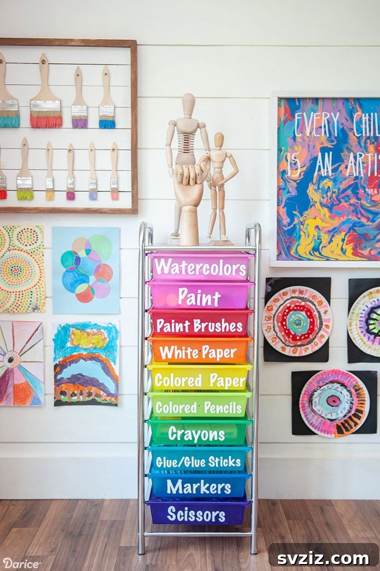 47 Brilliant Organization Solutions 31 Art Supply Room Organization