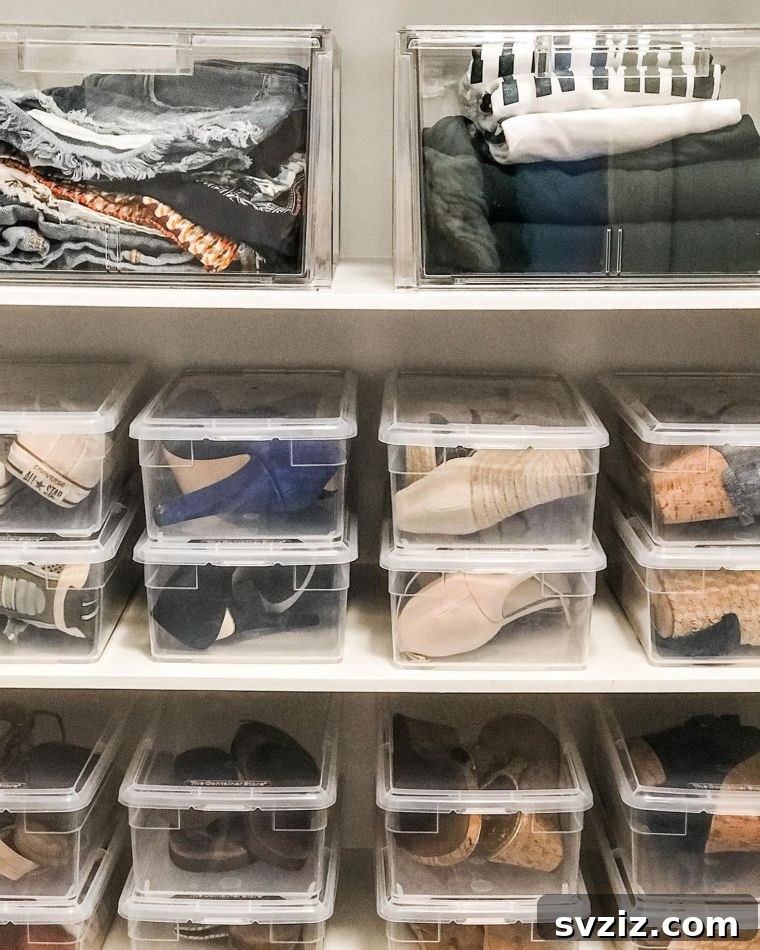 47 Brilliant Organization Solutions 41 Shoe Closet Stackables