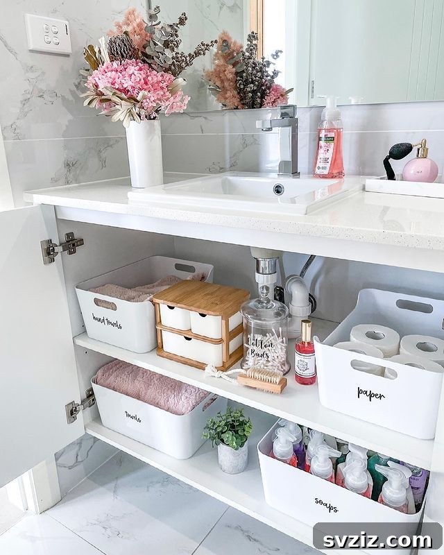 47 Brilliant Organization Solutions 43 Under-The-Sink Organizer