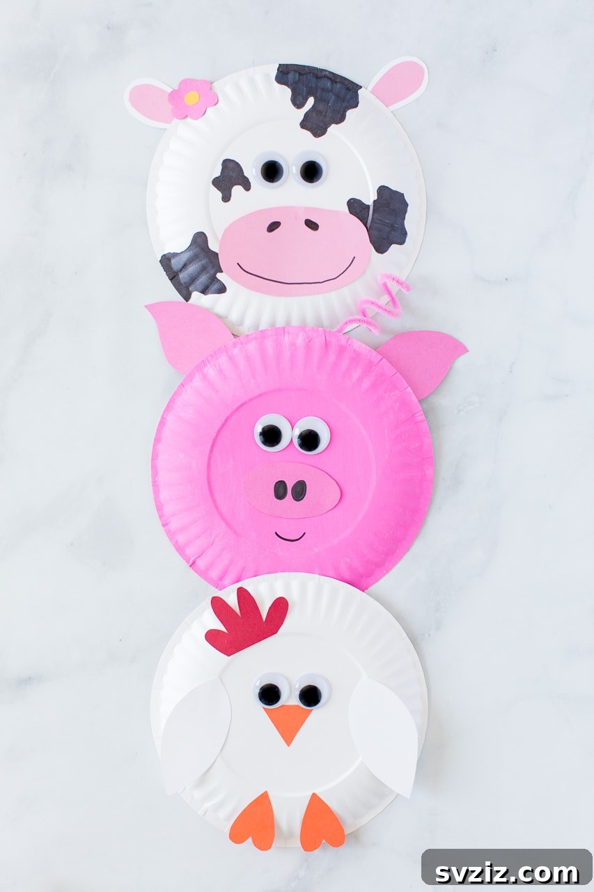 31 Fun Toddler Crafts They'll Adore 15 Paper plate farm animal crafts for toddlers to learn about animals