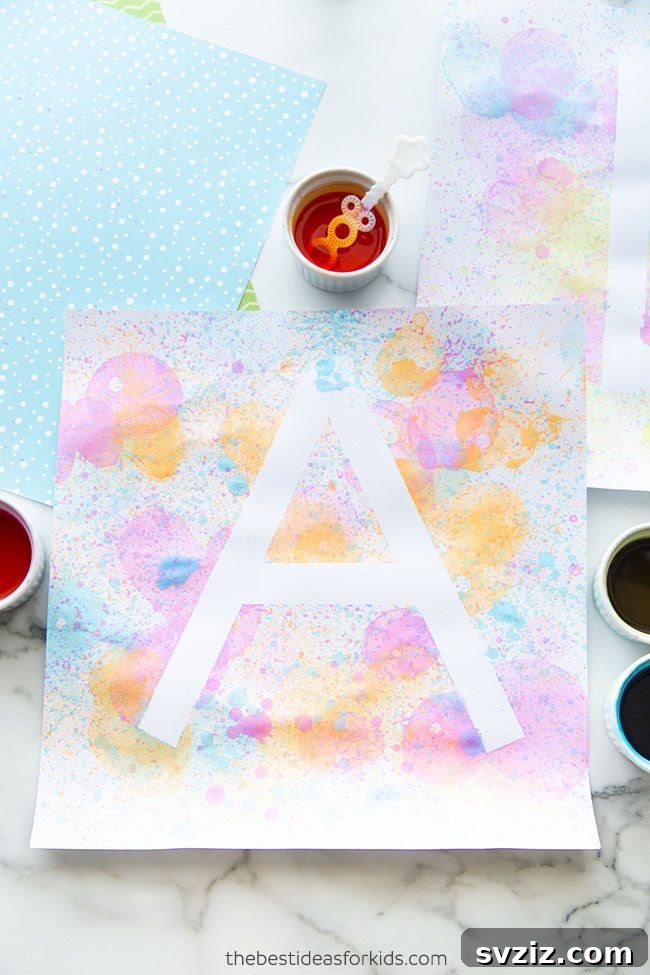 31 Fun Toddler Crafts They'll Adore 21 Vibrant bubble art for abstract creations