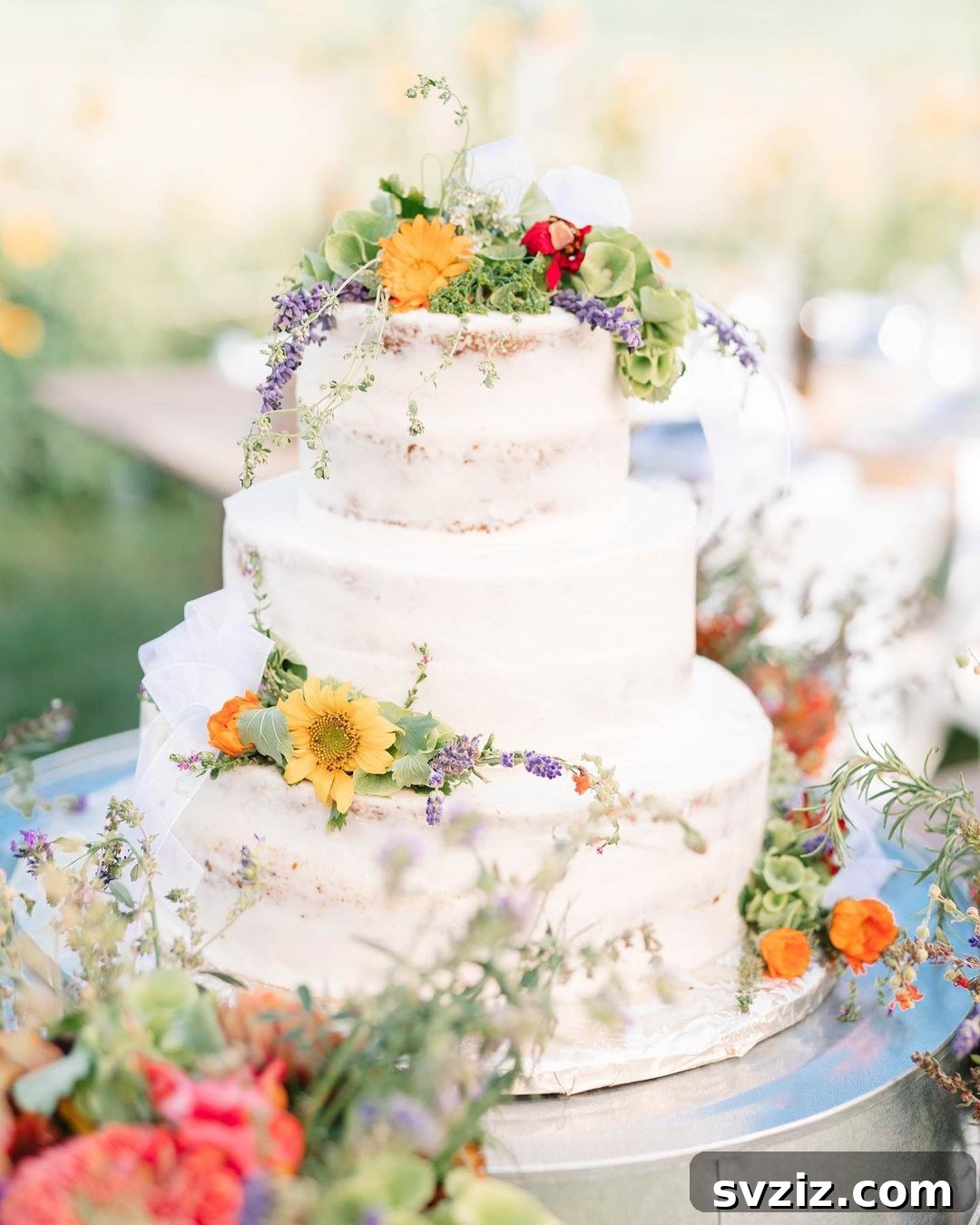 fresh floral cake