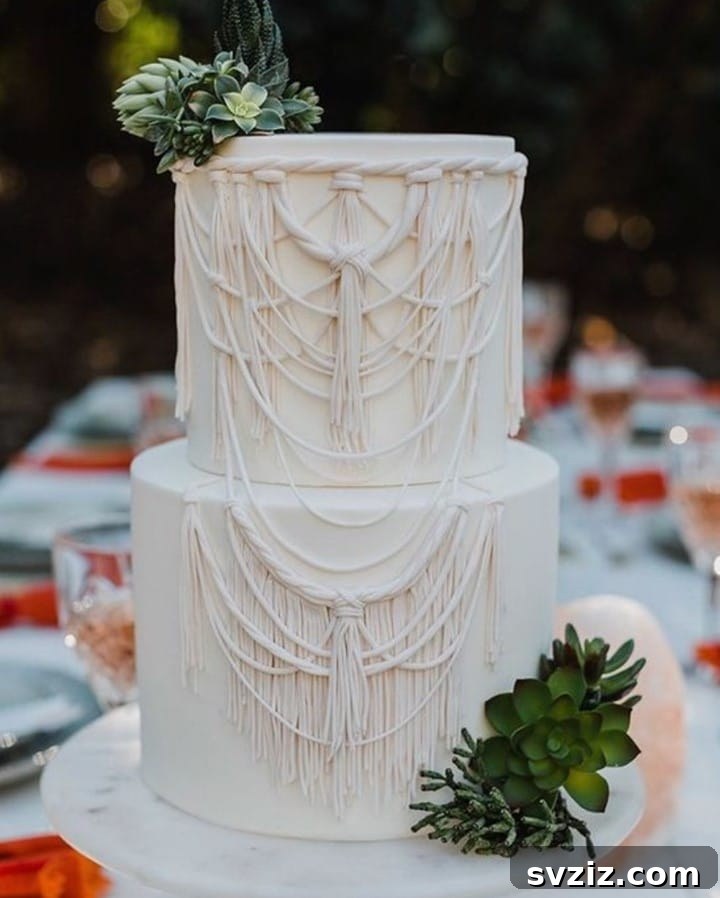 macrame cake