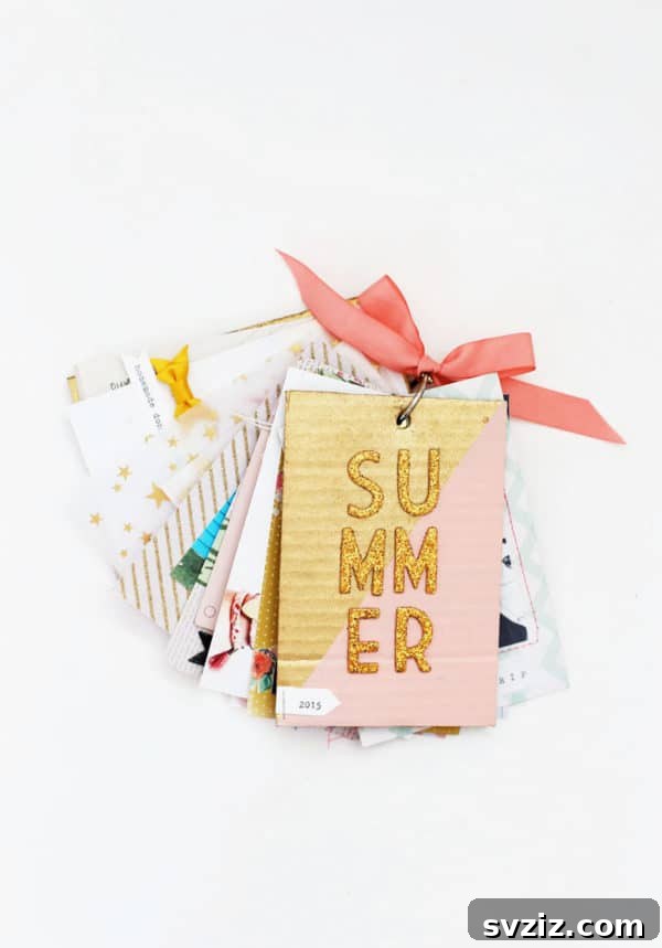 Charming Mini Album for summer memories