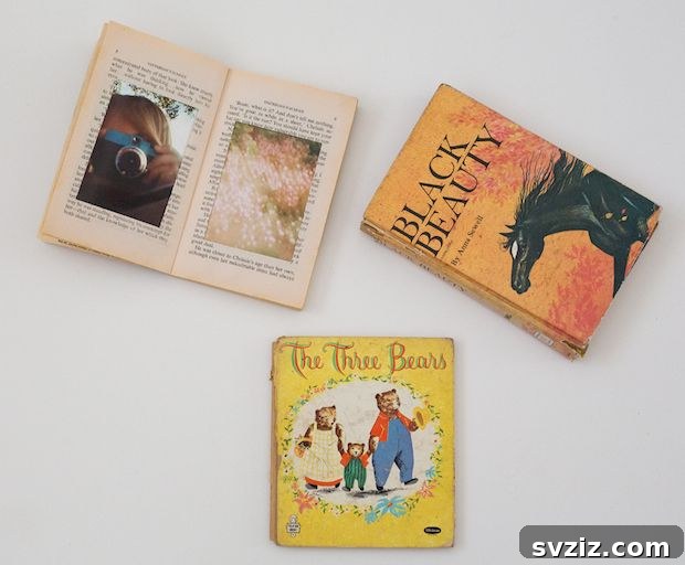 Upcycled Album Book from an old novel
