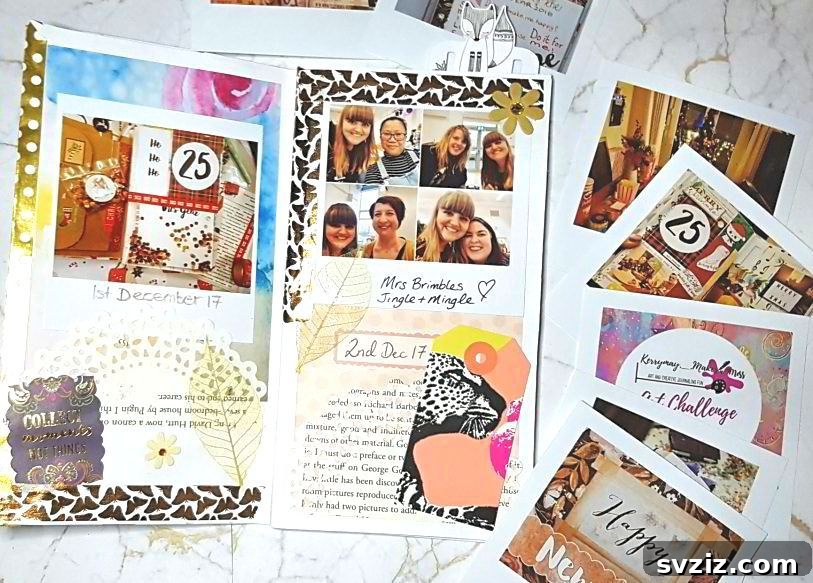 Creative Instagram Photo Journal with handwritten notes