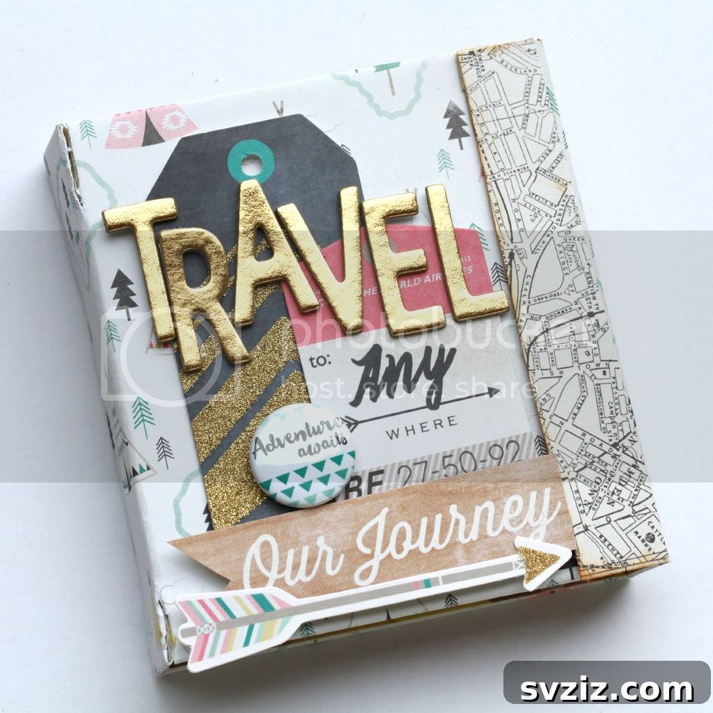 DIY Magnetic Photo Album with secure closure