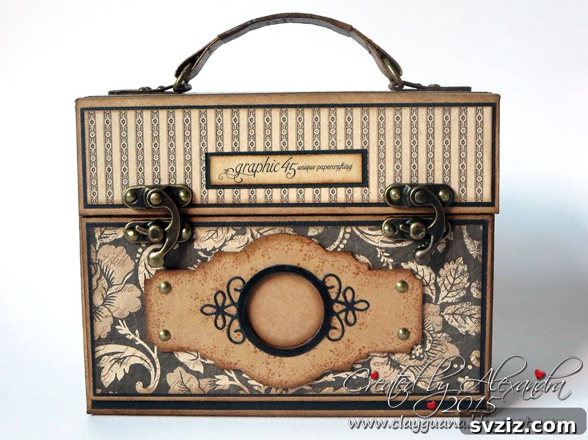 Vintage Suitcase Album filled with old photographs