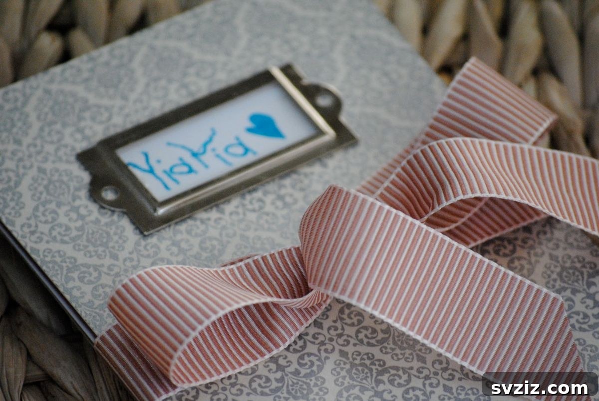 Homemade Mother's Day Photo Album gift